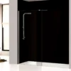 Mampara de baño fija transparente