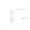 Mampara de baño GL195 Decorado totalCLEAN (1 fijo frontal y 1 puerta abatible 180º)