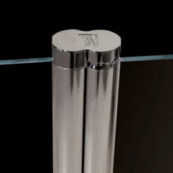 Mampara de baño GL195 Transparente (1 fijo frontal y 1 puerta abatible 180º)