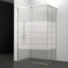 Mampara de baño Kala Angular Decorado (2 puertas correderas y 2 fijos)