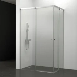 Mampara de baño Kala Angular Transparente (2 puertas correderas y 2 fijos)