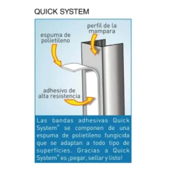 Mampara de baño Kala 4C con cristal transparente y con totalCLEAN (2 puertas correderas y 2 fijos)