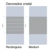 Mampara de baño Kala 2C con cristal decorado (1 puerta corredera y 1 fijo)