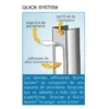 Mampara de baño Kala 2C con cristal transparente (1 puerta corredera y 1 fijo)