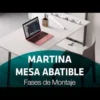 MARTINA - Estructura para mesa auxiliar abatible sobrepuesta
