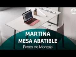MARTINA - Estructura para mesa auxiliar abatible sobrepuesta