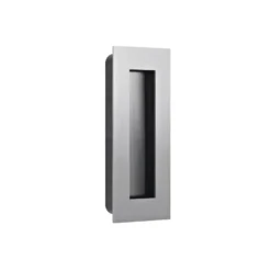 MED - Cazoleta rectangular para encastrar en puerta corredera tornillos ocultos