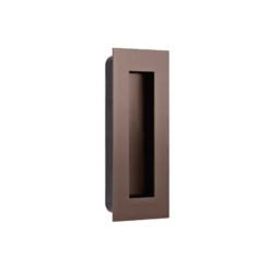 MED - Cazoleta rectangular para encastrar en puerta corredera tornillos ocultos