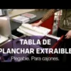 Mesa de planchar para cajón plegable y extraíble