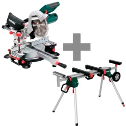 METABO KGS 216 M - Ingletadora telescópica con función de tracción (1200W)