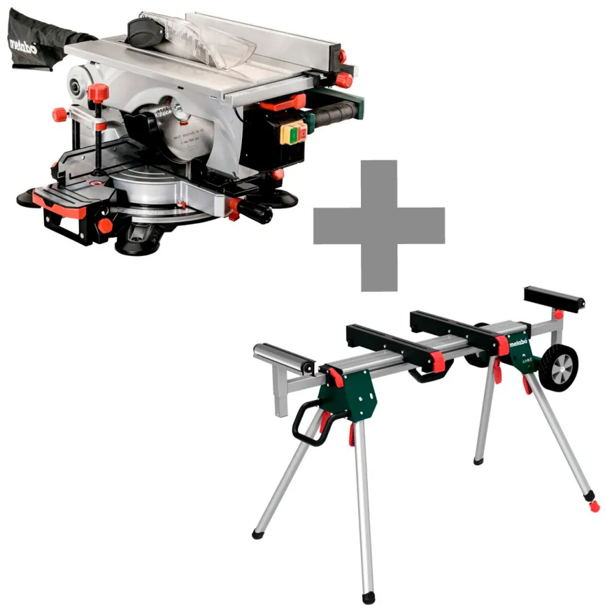METABO KGT 305 M - Ingletadora y sierra circular de mesa (1600W)