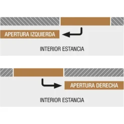 MFU1200 - Puerta filomuro corredera coplanar de apertura y cierre amortiguado