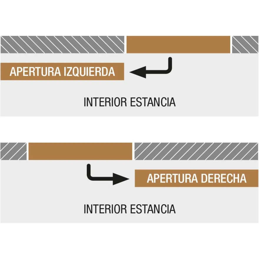 MFU1200 - Puerta filomuro corredera coplanar de apertura y cierre amortiguado