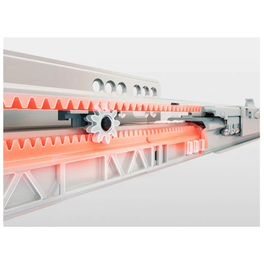 MILAN - Cajón metálico INTERIOR apertura expulsión PUSH (h=185/40 Kg)