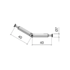 MINIFIX - Tirante excéntrica articulado
