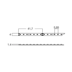 MINI LED - Rollo de anchura mínima (4 mm.) a 24V.