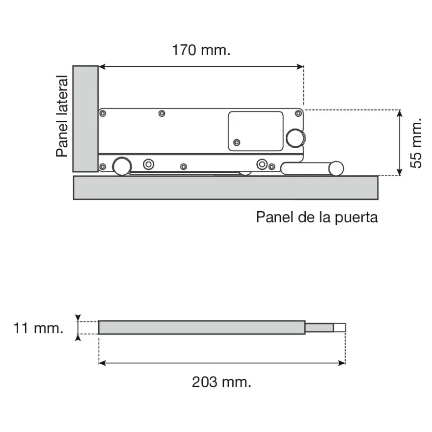 MINI PUSH - Expulsador con apertura push