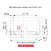 MODERN SLIDE – Jgo. de guías de extracción total con apertura por expulsión hasta 35 Kg.