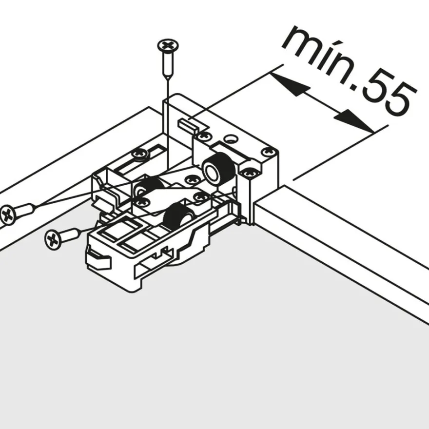 MODERN SLIDE – Jgo. de guías de extracción total con apertura por expulsión hasta 35 Kg.