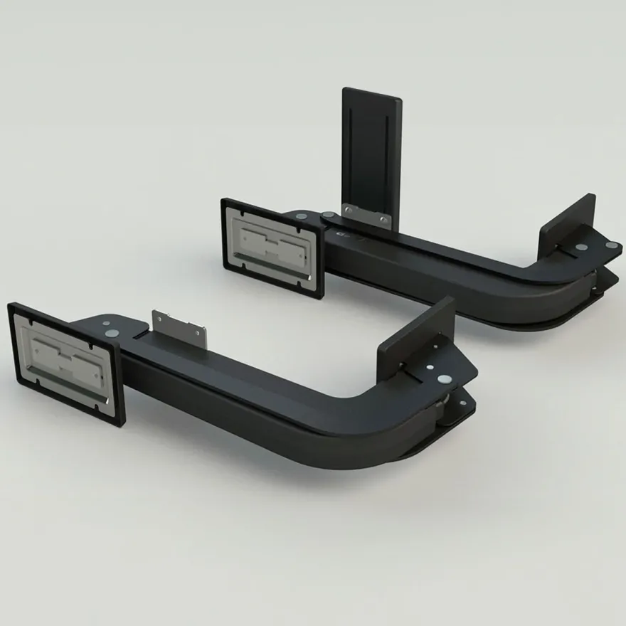 MONOFLAT LIN-X 800 - Jgo. de bisagras para puertas de armario paralelas enrasadas