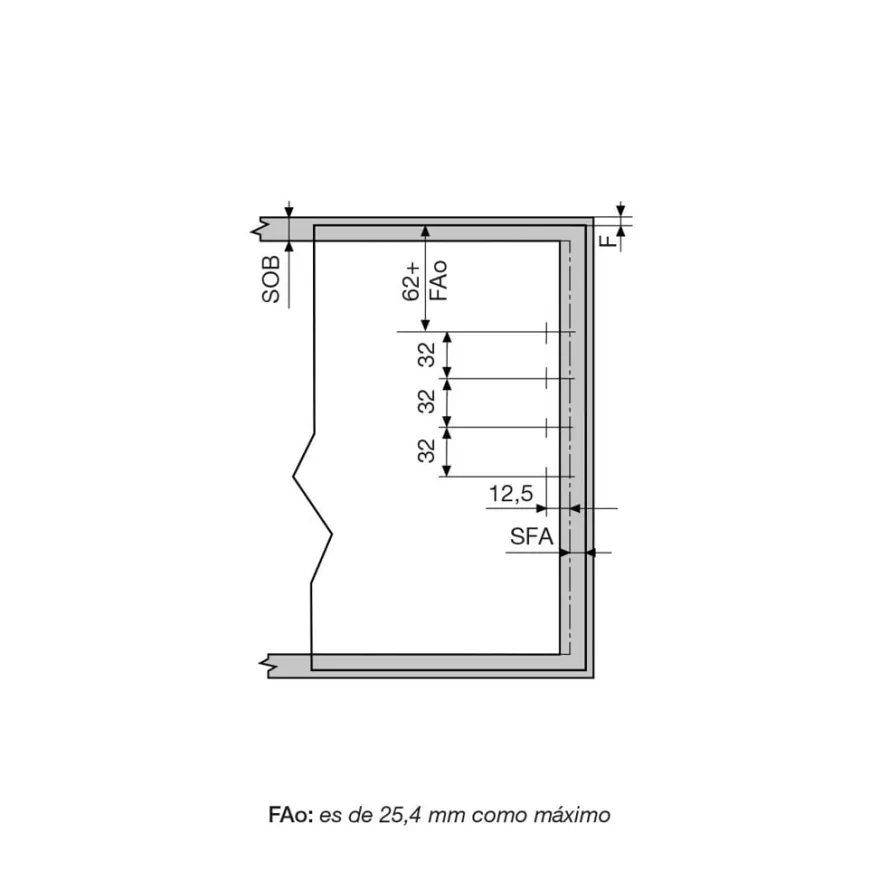Motor elevador para modelo compacto de aventos Blum HK Top