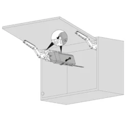 Motor elevador para modelo compacto de aventos Blum HK Top
