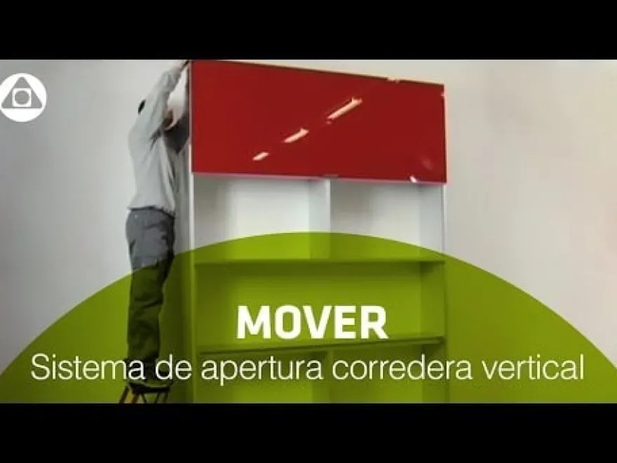 MOVER - Sistema de apertura corredera vertical contraequilibrado con un resorte