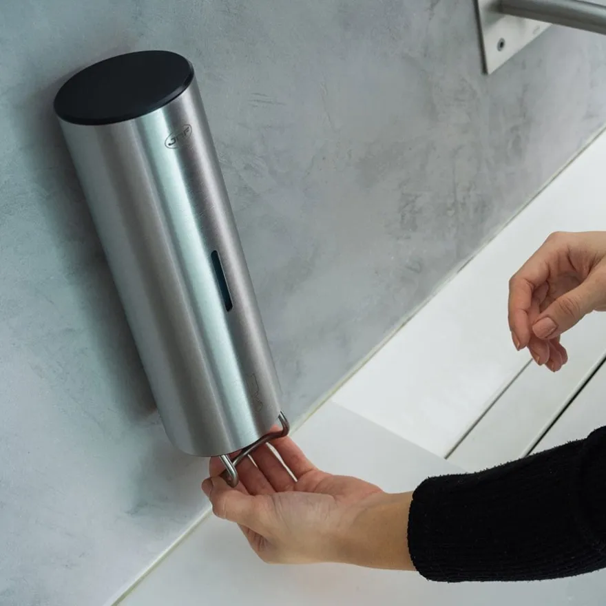 NATUR M - Dispensador manual para pared con bomba de jabón líquido