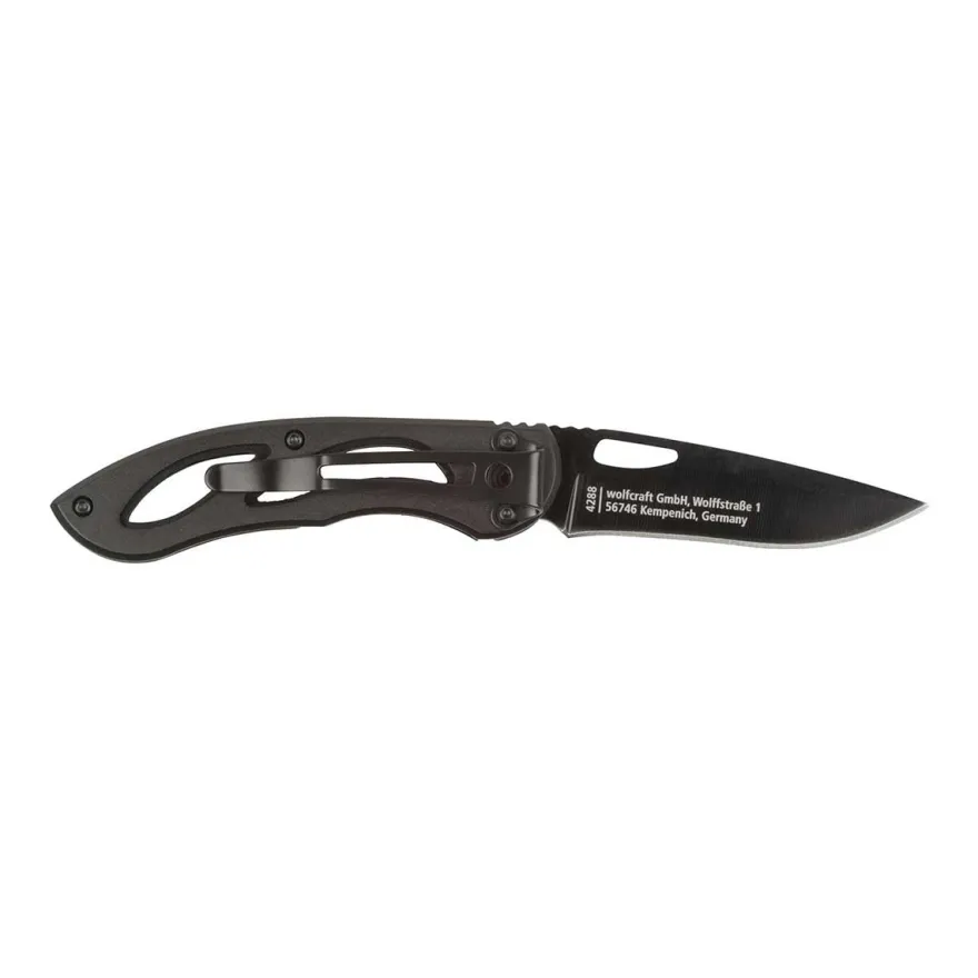 Navaja plegable de filo liso Wolfcraft