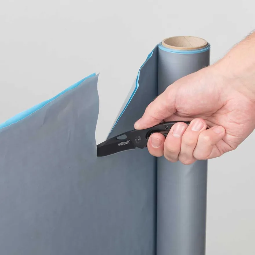 Navaja plegable de filo liso Wolfcraft