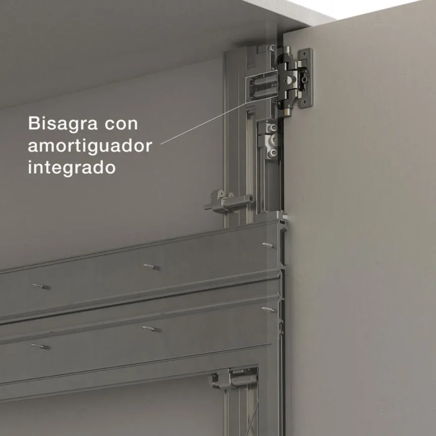 NEW DARWIN 2.0 - Sistema para puertas batientes escamoteables de hoja única con cierre amortiguado
