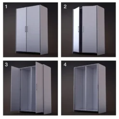 NEW DARWIN 2.0 - Sistema para puertas batientes escamoteables de hoja única con cierre amortiguado