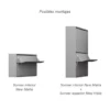 NEW MARTA - Somier abatible horizontal inferior con mesa