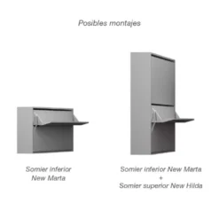 NEW MARTA - Somier abatible horizontal inferior con mesa