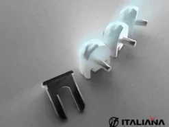 ÁNGELO - Portaestante para cristal con fijación de tornillo visto