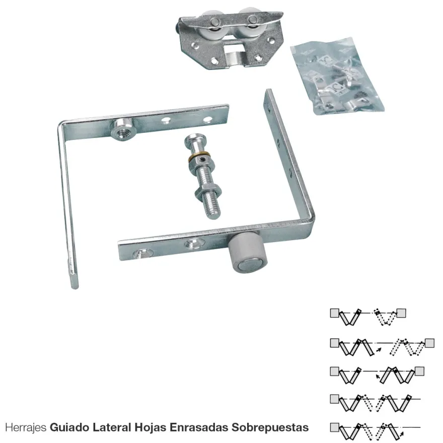 NK FOLD - Accesorios para puertas correderas plegables de máx. 20 Kg./hoja