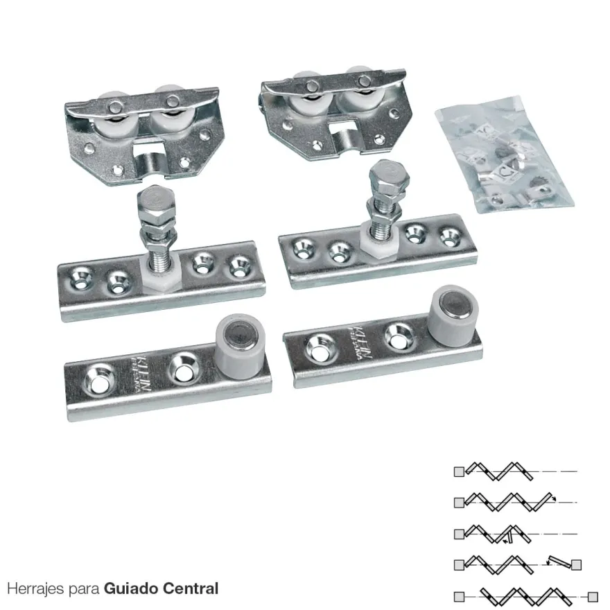 NK FOLD - Accesorios para puertas correderas plegables de máx. 20 Kg./hoja