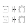 NK 60/85 - Herrajes estándar o retráctiles para puertas correderas de máx. 85 Kg./hoja