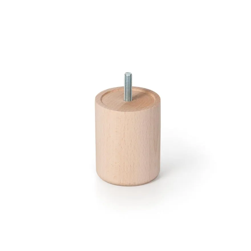 NORDICA BIG - Pata recta de forma tubular sin base para muebles