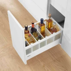 Orgaline - Kit pletina separadora transversal botellero para cajones caceroleros Blum Tandembox