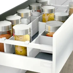 Orgaline - Kit pletina separadora transversal para cajones caceroleros Blum Tandembox