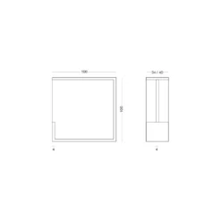 PART - Tirador de puerta corredera para embutir al canto