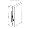 Pasacables embutido para puertas
