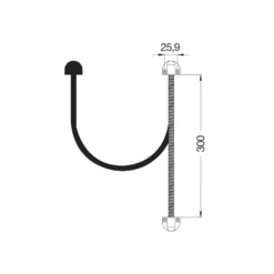 Pasacables sobrepuesto para puertas