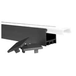 PAULIN - Perfil sobrepuesto con difusor hasta 30W