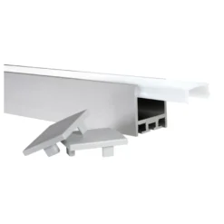 PAULIN - Perfil sobrepuesto con difusor hasta 30W