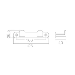 Percha JANE Doble Horizontal