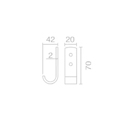 Percha VENUS Simple / Doble Vertical