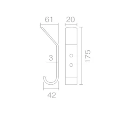 Percha VENUS Simple / Doble Vertical