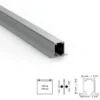 Perfil oculto para puertas correderas Klein SLID TOP 150